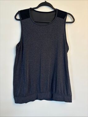 GAP Women's Dark Charcoal Gray Sleeveless Tank Top